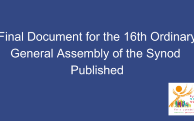 Final Document from the Universal Synod Published